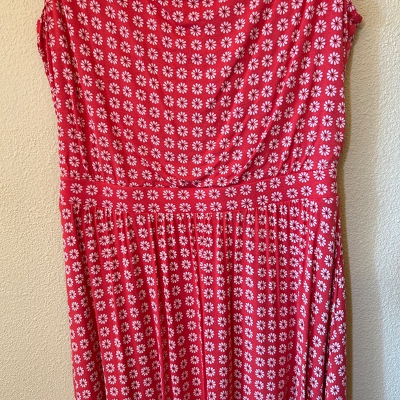 Anthropologie Maeve Dress Orange Floral Sleeveless Brianne Jersey Small - Picture 6 of 7